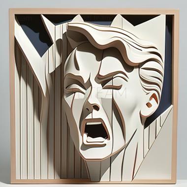 3D model Roy Lichtenstein (STL)